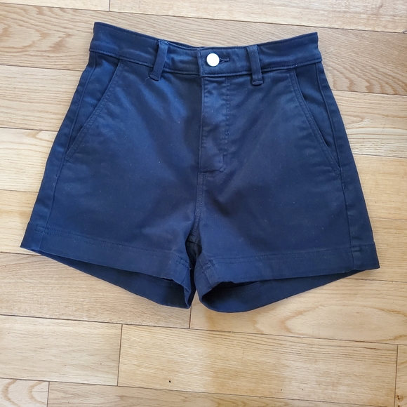 Everlane Pants - Everlane Cotton Shorts Black Size 00 XXS